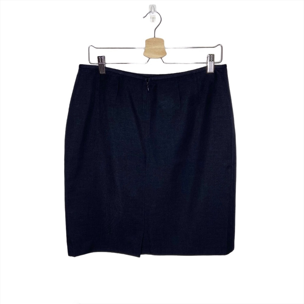 Kasper Solid Black Career Lined Short Straight Sk… - image 5